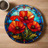 Poppy Circular Glass Suncatcher Worktop Saver